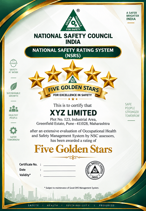 NSCI Five Golden Star Safety Rating System
